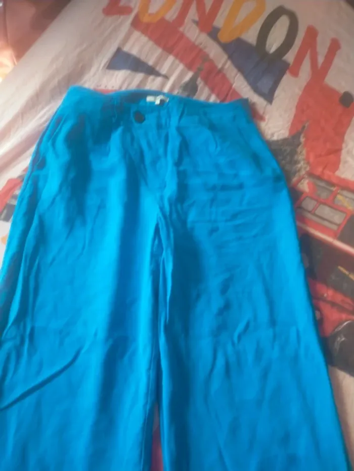 #Magnifique pantalon large peu porté - photo numéro 4
