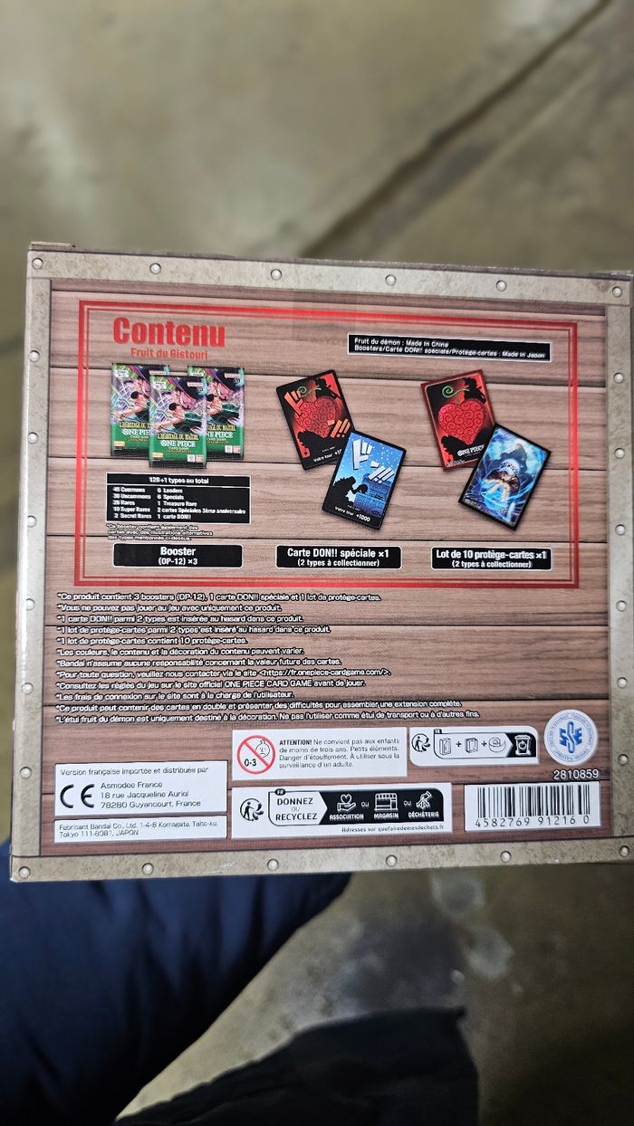 Carte One Piece Fruit du bistouri / demon avec 3 boosters Op12 - photo numéro 4