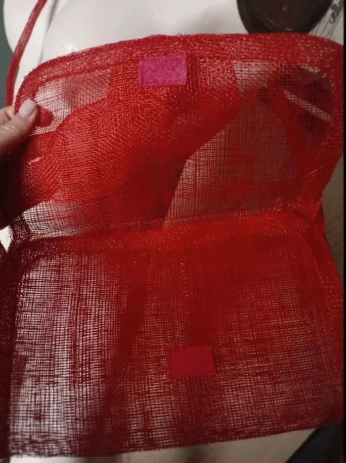 Pochette rouge bandoulière - photo numéro 6