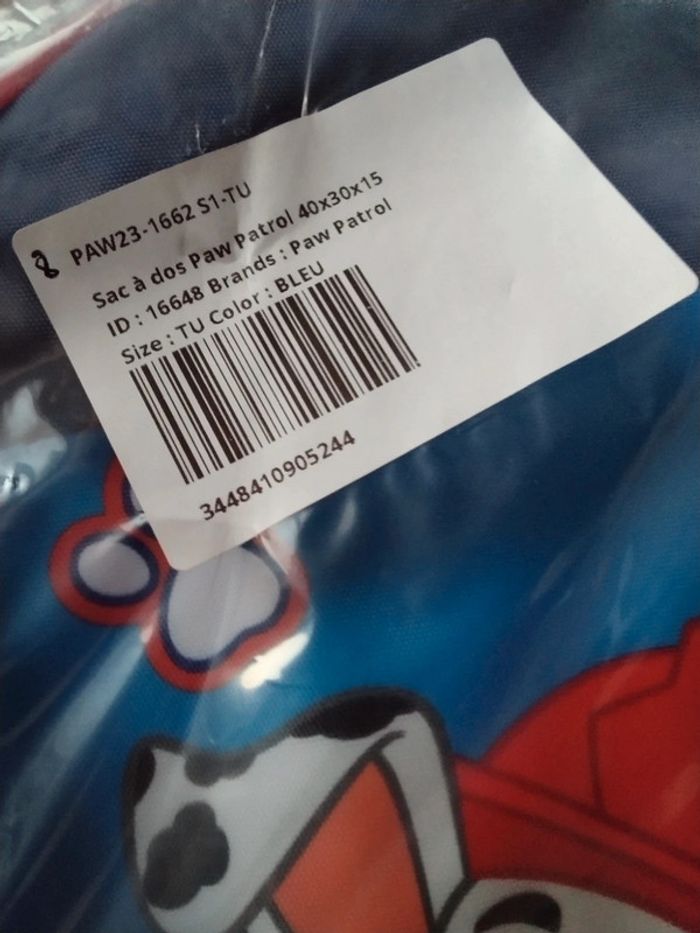 Grand sac a dos patpatrouille. Licence. - photo numéro 4