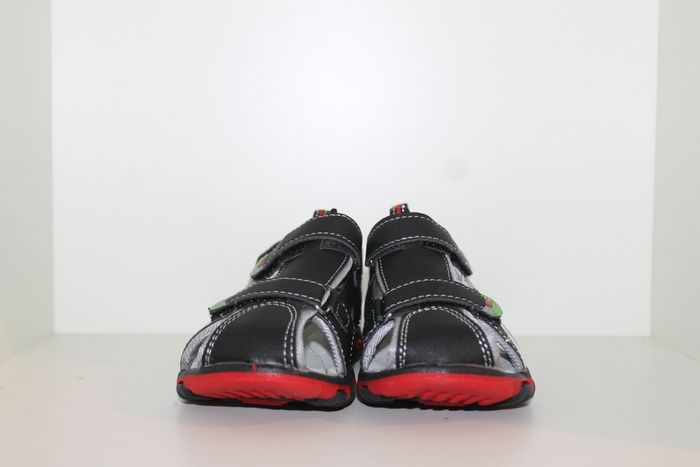 sandales nus pieds rouge noir gris 30 - photo numéro 2