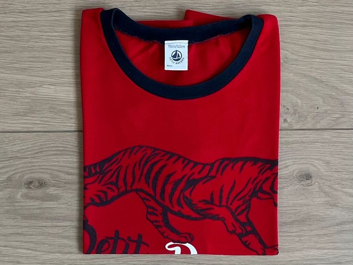 Lot de 7 t-shirts sérigraphiés Petit bateau T-10 ans - photo numéro 4