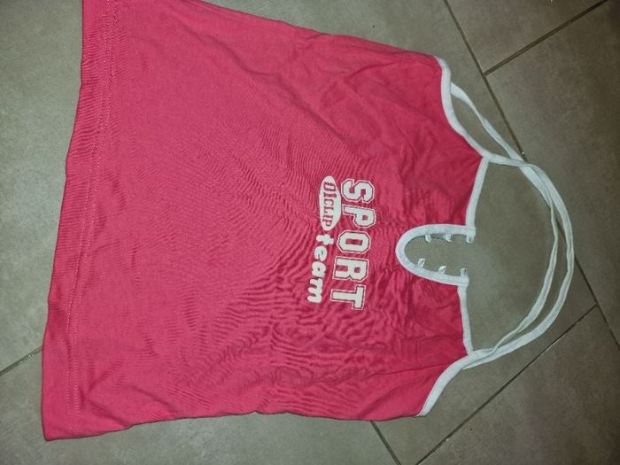 Débardeur rose sport
