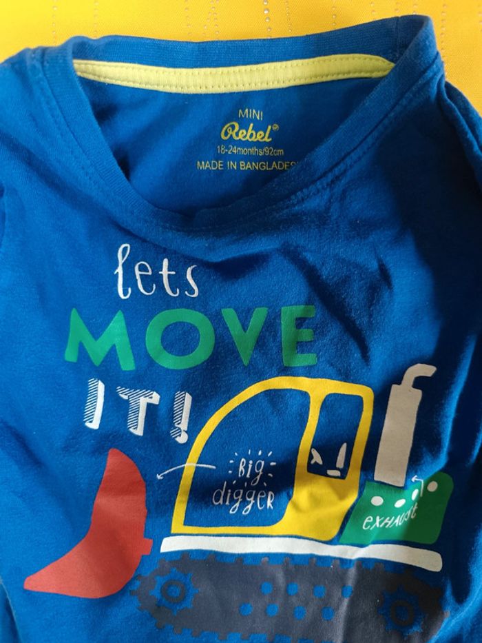 Lot de 3 tee-shirts manches longues 18-24 mois 92 cm - photo numéro 6