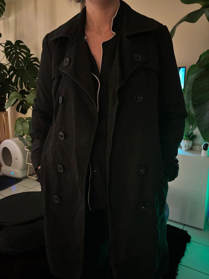 Trench long noir - photo numéro 2