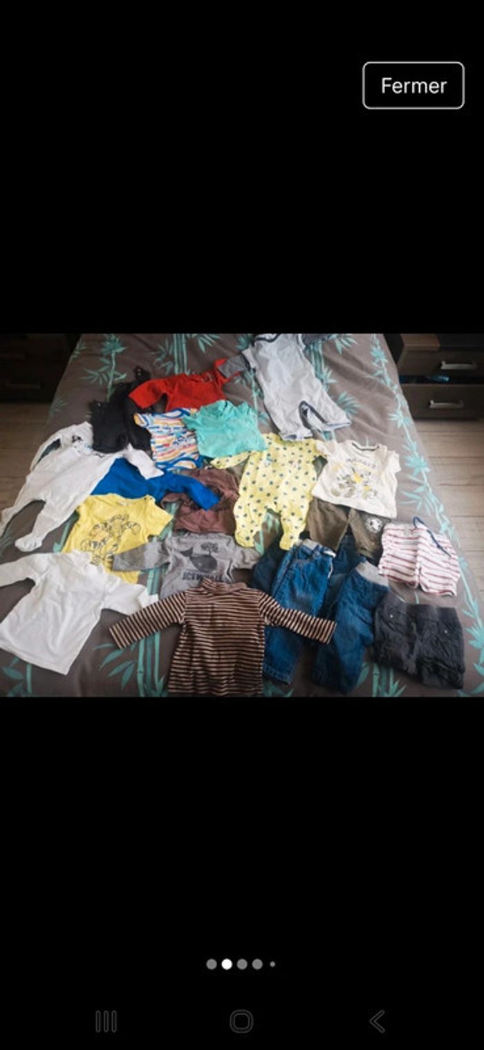 Lot de 21 vêtements bébé 9 mois - photo numéro 2