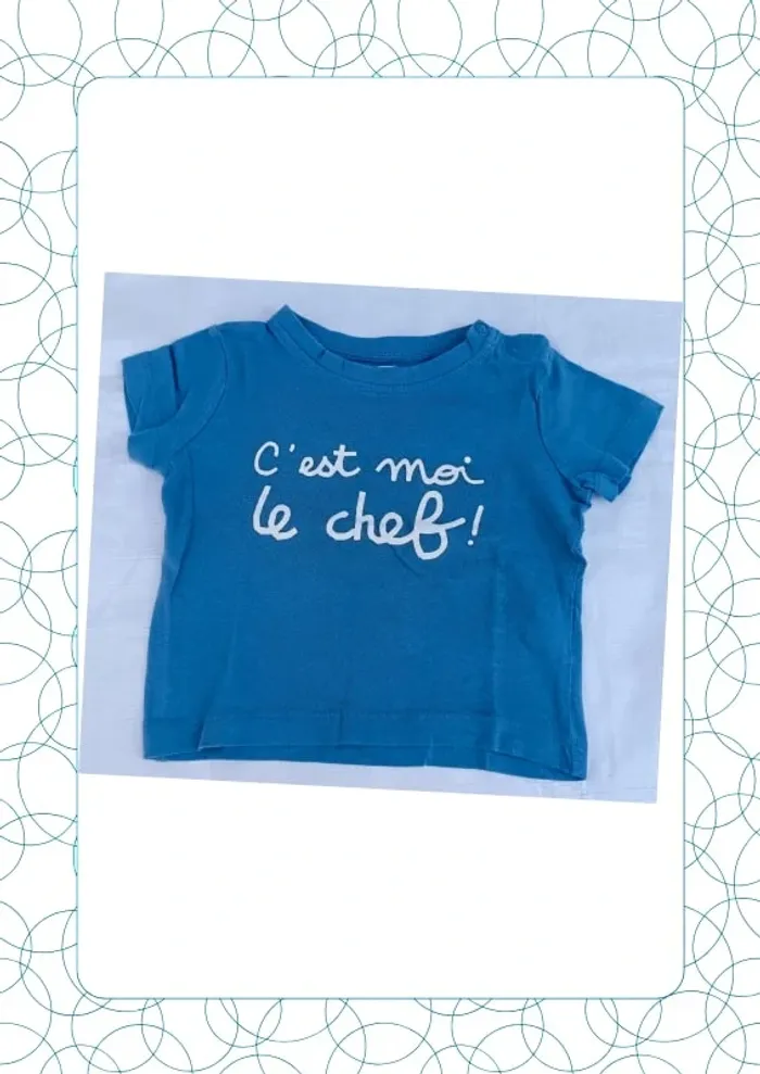 Tee shirt manches courtes 12 mois Mots d'enfants