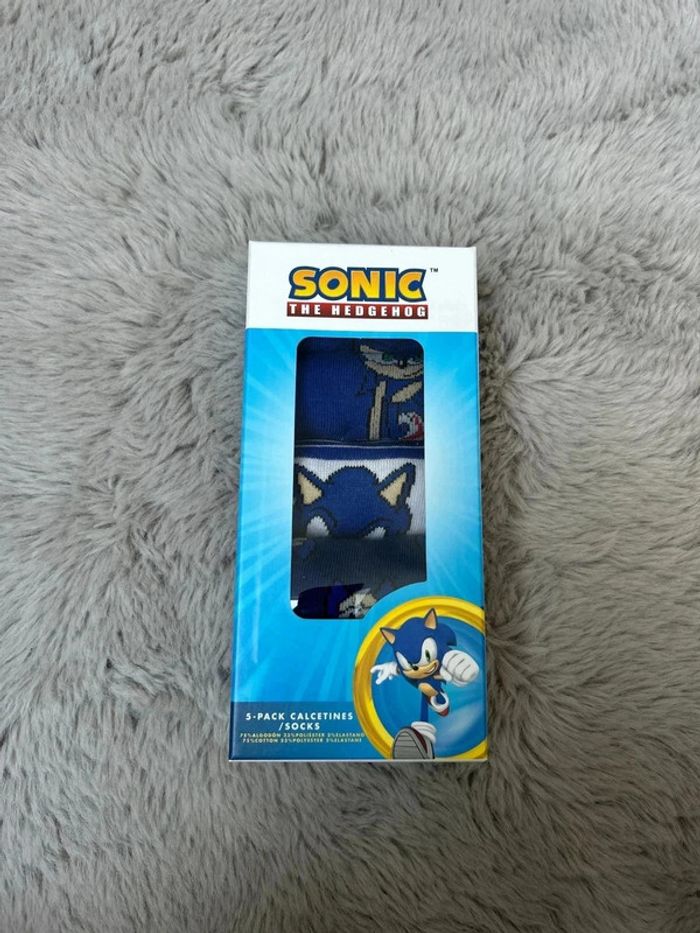 Lot de 5 paires de chaussettes Sonic - photo numéro 2