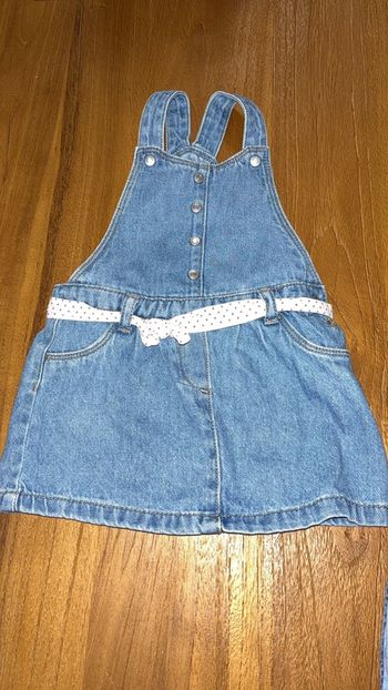 Salopette jean bébé fille