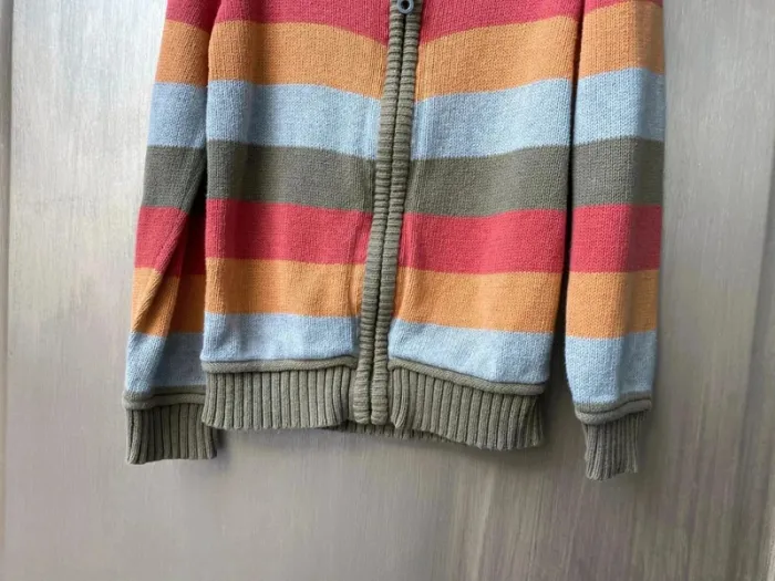 Gilet garçon vert rouge et moutarde la redoute - photo numéro 3