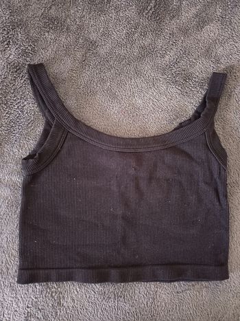 Crop Top Noir - XS / Stradivarius 