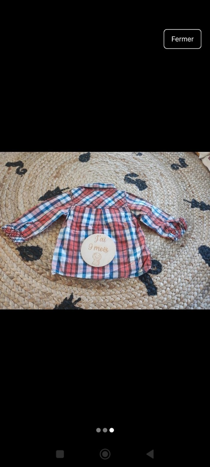 Chemise garçon 9 mois - photo numéro 3