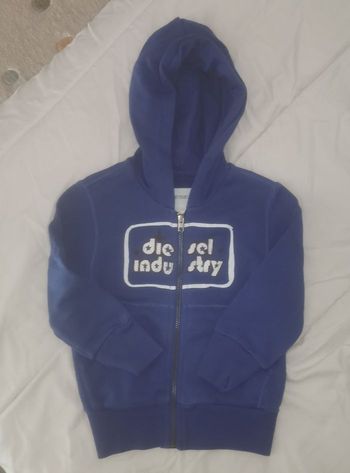 Veste zippé capuche diesel 18 mois