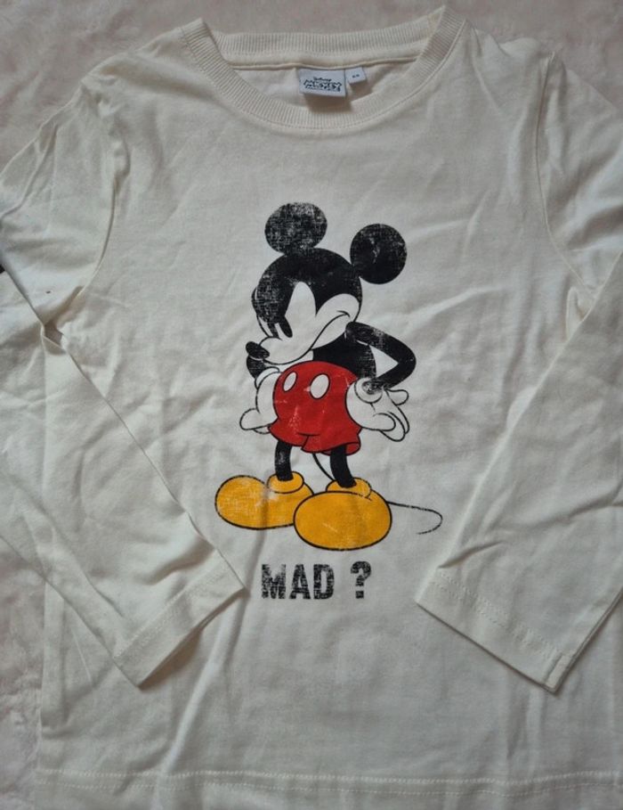 T-shirt manches longues 6 ans Disney Mickey - photo numéro 3