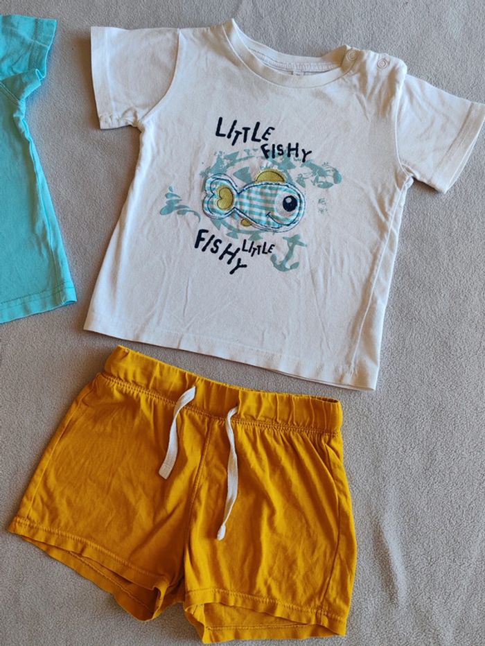 Ensemble tee-shirt et short court 24 mois - photo numéro 4