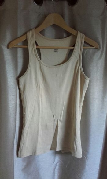 Débardeur beige sable