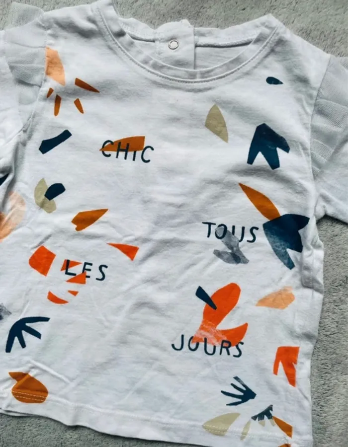 Tee shirt manches longues, 12 mois - photo numéro 2