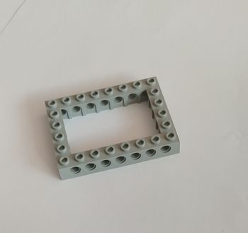 Pièce lego technic - 32532 - 6 x 8 a centre ouvert