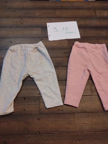 Lot de deux pantalons jogging 9 12 mois Primark