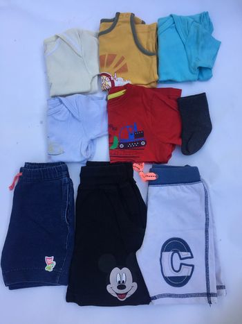 vêtements garçon 18 mois shorts tee-shirts bodies
