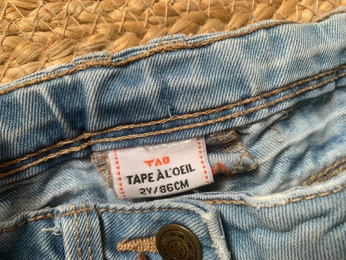 Jupe en jeans bleu TAO tape à l’œil 24 mois 2 ans - photo numéro 4