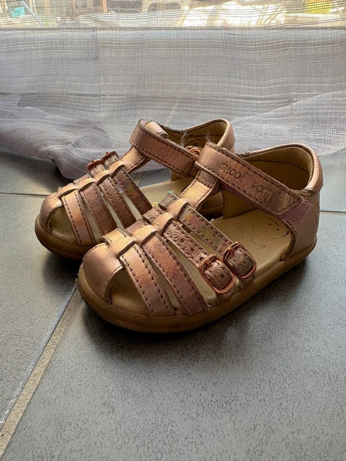 Sandales bébé fille cuir Shoo Pom 20