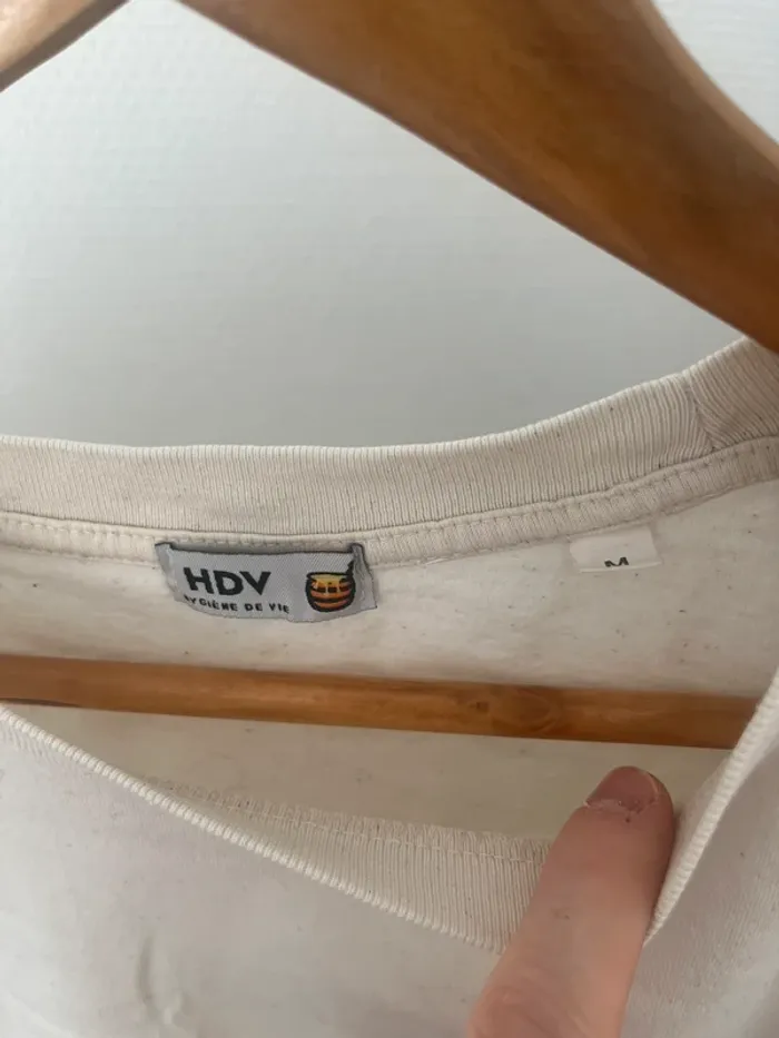 Ensemble HDV crème écoresponsable (Tee M + Short S) Ultra comfy & stylé pour l’été - photo numéro 3