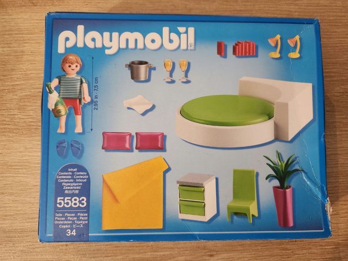 Playmobil 5583 – Chambre avec lit rond – Boîte incluse – Incomplet - photo numéro 6
