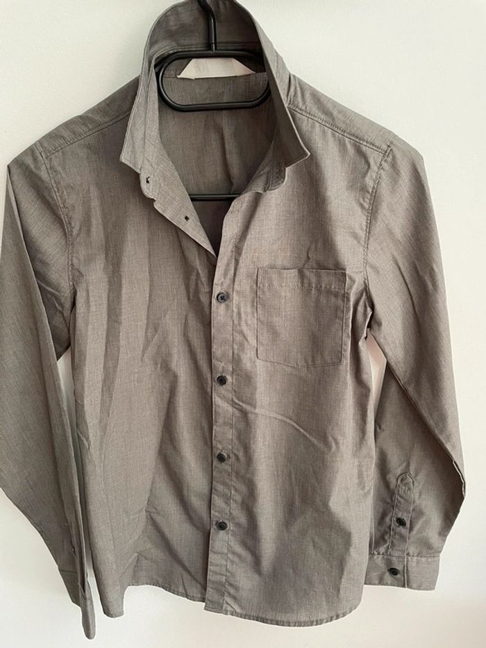 Chemise H&M grise manches longues 12 ans - photo numéro 2