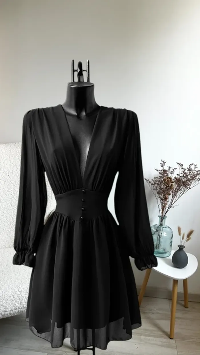 Robe noire taille unique