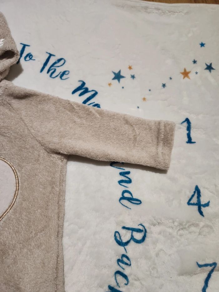 Surpyjama hibou / chouette beige kiabi 18 mois 77/82 cm - photo numéro 5