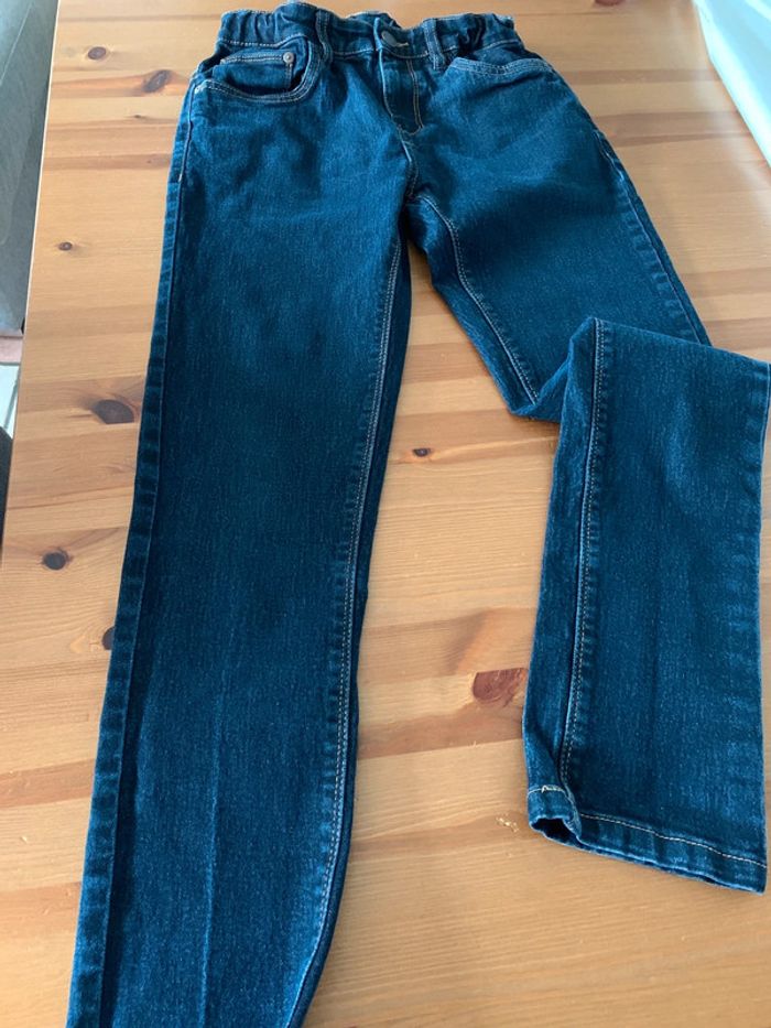 Jeans bleu C&A 15 ans comme neuf Ceinture élastique réglable - photo numéro 2