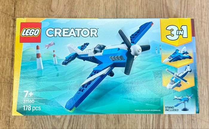 Lego Creator 31160 3-en-1 - Aéronef : l’avion de course. Boîte neuve. Scellée