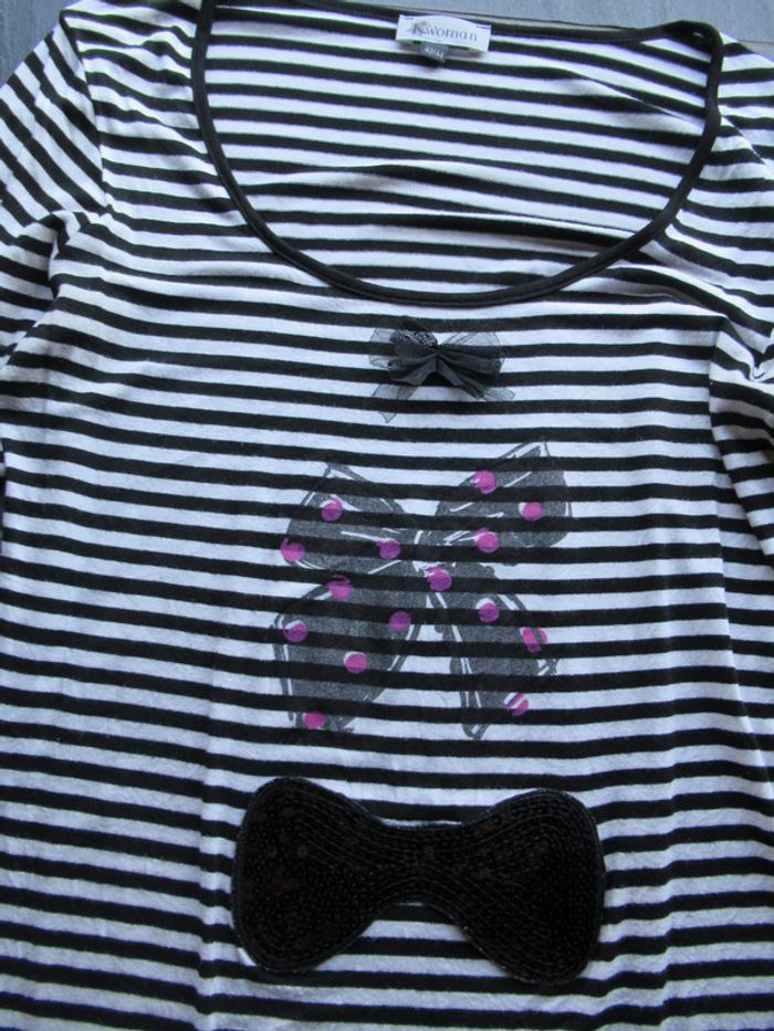 Tee-shirt manches longues / haut 42 / 44 / XL - photo numéro 2