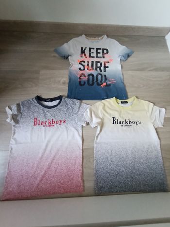 Vends lot de 3 t-shirts en bon état 