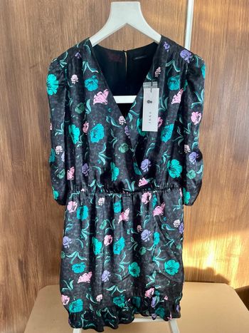 🌞Robe noir & verte effet satin IKKS  🌞 t34 ou t40