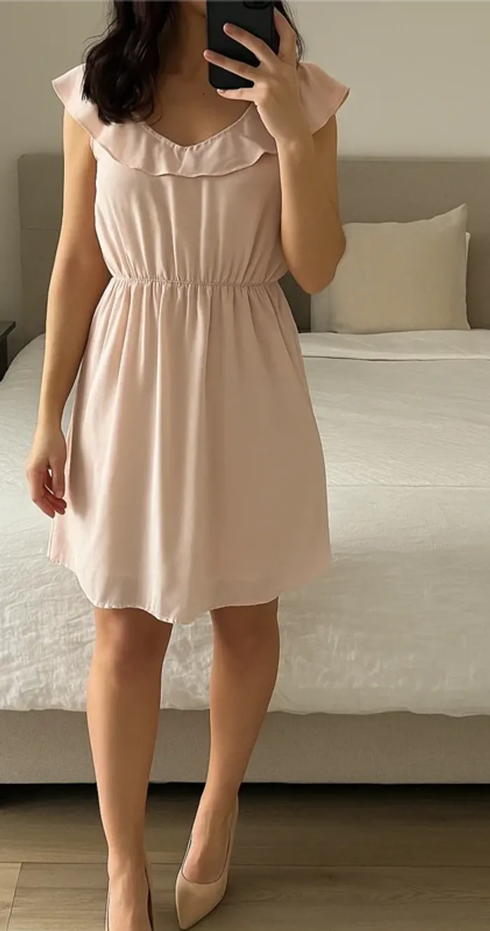 Robe courte rose M