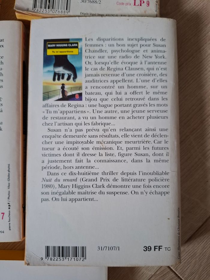 Lot de 8 thrillers de Mary Higgins Clark en bon état - photo numéro 5