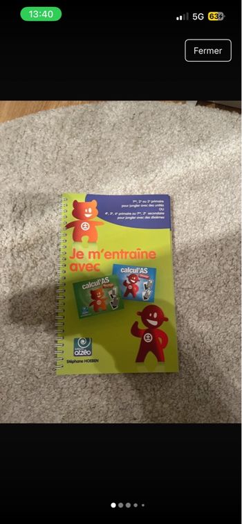 Manuel je m’entraîne avec calcul’as