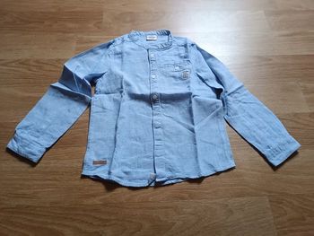 Chemise lin bleu Tape à l'oeil 6 ans