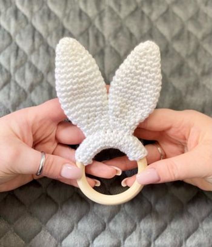 Hochet simple oreilles de lapin - photo numéro 8