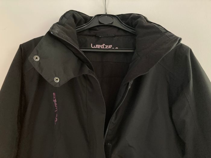 Manteau de ski noir et violet Wed'ze Oxylane - photo numéro 2