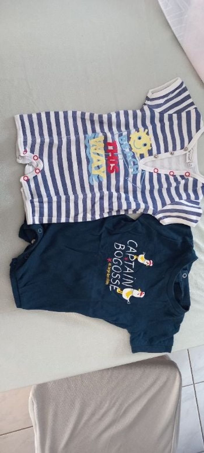 Lot 2 barboteuses bébé garçon