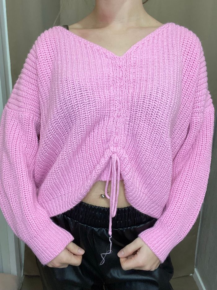 Super petit pull rose ajustable taille unique - photo numéro 2