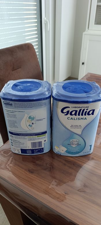 2 boîtes de Lait Gallia 1er âge neuves