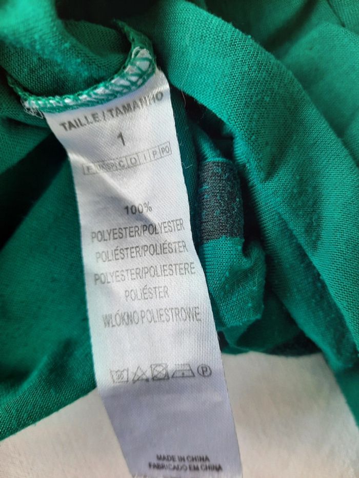 T-shirt manches courtes Love taille M vert - photo numéro 4