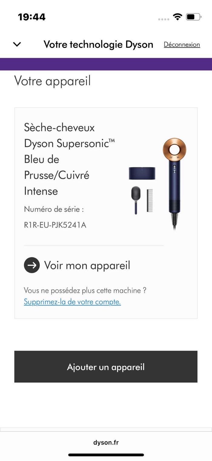 Sèche-cheveux Dyson Supersonic – État impeccable, complet - photo numéro 2