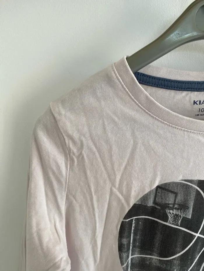 T-shirt manche longue kiabi beige - photo numéro 3