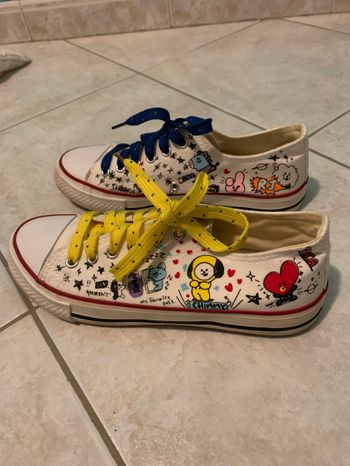 Basket en toile fille pointure 39