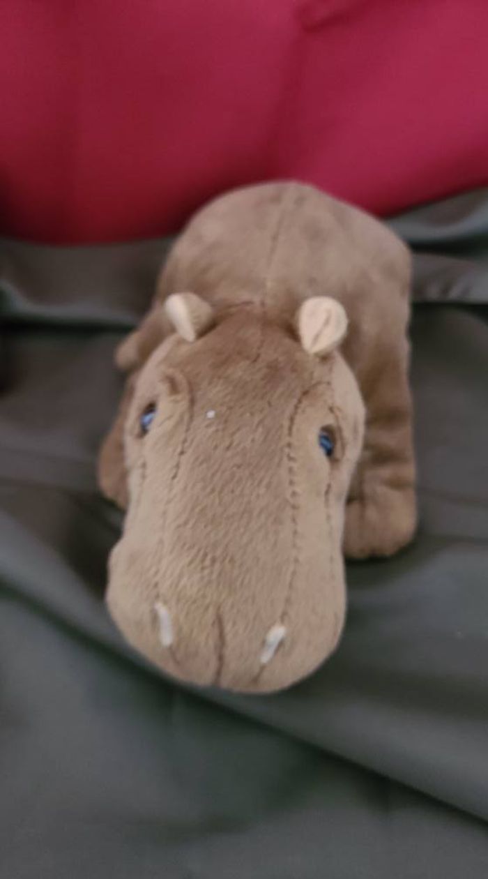 Doudou hippopotame marron - photo numéro 2